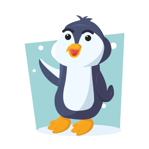 Pingüino carácter vector ilustración diseño — Archivo Imágenes Vectoriales