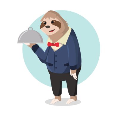 Gıda teslim tutarak tembellik garson