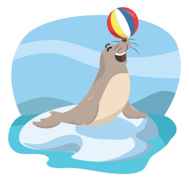 akrobatik vektör çizim tasarım mühür