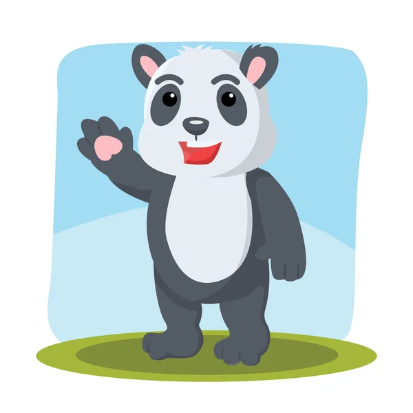 熊猫特征矢量插图设计 — 图库矢量图片