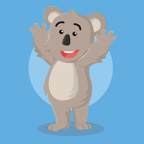 Koala carácter vector ilustración diseño — Vector de stock