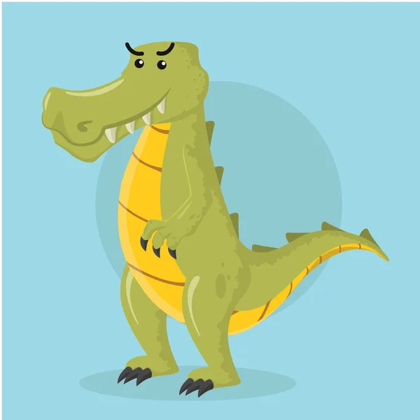 Crocodile character vector illustration design — Stock Vector