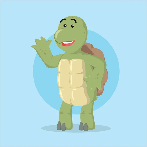 Illustration vectorielle de personnage de tortue — Image vectorielle