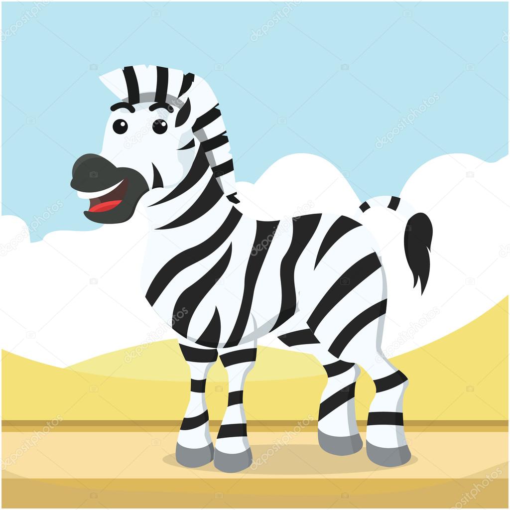zebra character vector illustration design