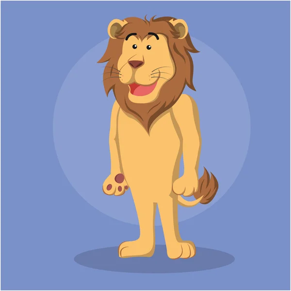 Lion illustration vektor illustration design — Stock vektor