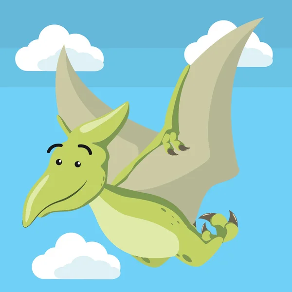 Illustration vectorielle volante de pteranodon — Image vectorielle