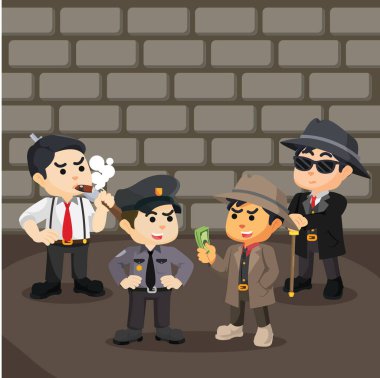 çalışmak için polis rüşvet mafya