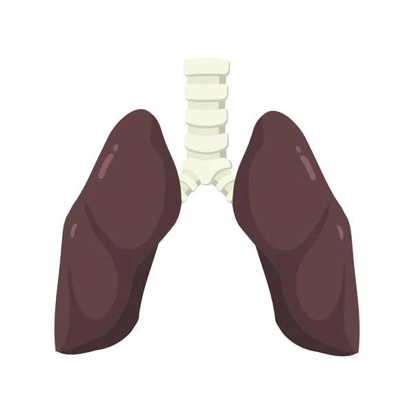 Fumatori disegno illustrazione polmonare — Vettoriale Stock