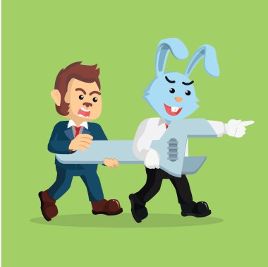 iş tavşan holding anahtarı onun arkadaşı ile birlikte