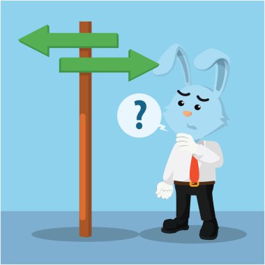 iş tavşan kafası karışık bir yolu seçme