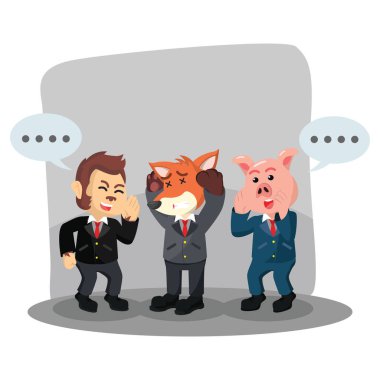 dedikodu illüstrasyon tasarımı ile çevrili