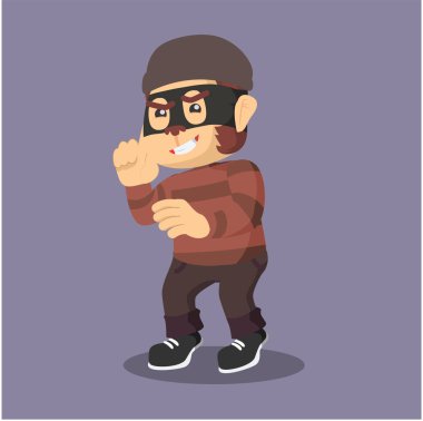 hırsız maymun para çuval taşıma