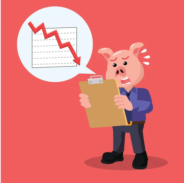 Business gris med minska reportment — Stock vektor