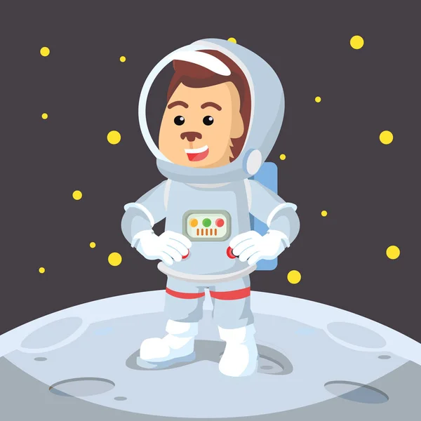 Astronaut monkey illustration design — Stock Vector