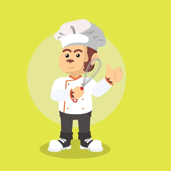 Chef-kok afbeelding ontwerp met aap — Stockvector