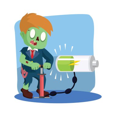 zombi işadamı pompalama enerji