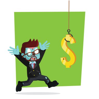 zombi işadamı tarafından dolar bağımlısı