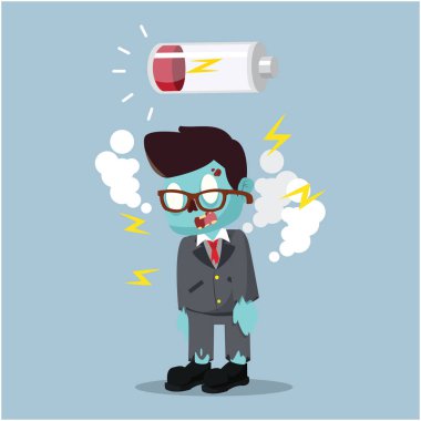 zombi işadamı pil bitti çalıştırın