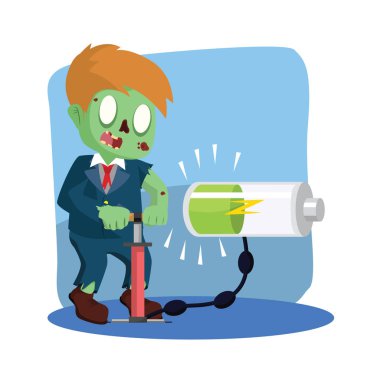 zombi işadamı pompalama enerji