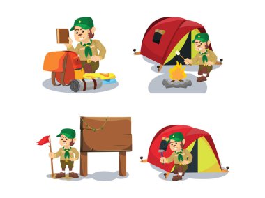 maymun izci çizgi film seti