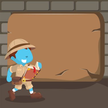 mavi çocuk explorer dev taş tablet ile