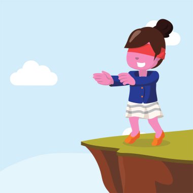 pembe işkadını kör ile yürüyüş