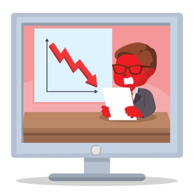 Kırmızı işadamı düşük gelirli raporlama