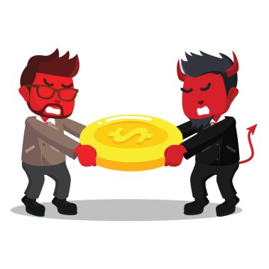 Kırmızı işadamı kapış para kırmızı işadamı kötülük