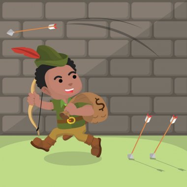 Afrika robin hood guard'çalışan