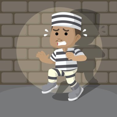 kaçmaya çalışırken erkek Afrika 