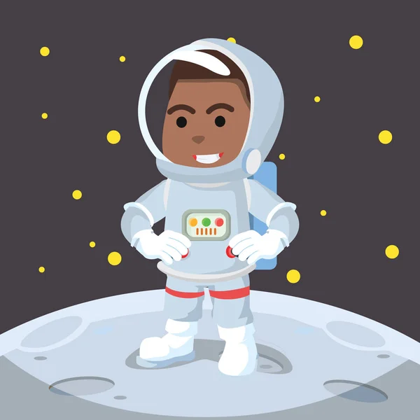 Afrika Astronot Aya — Stok Vektör
