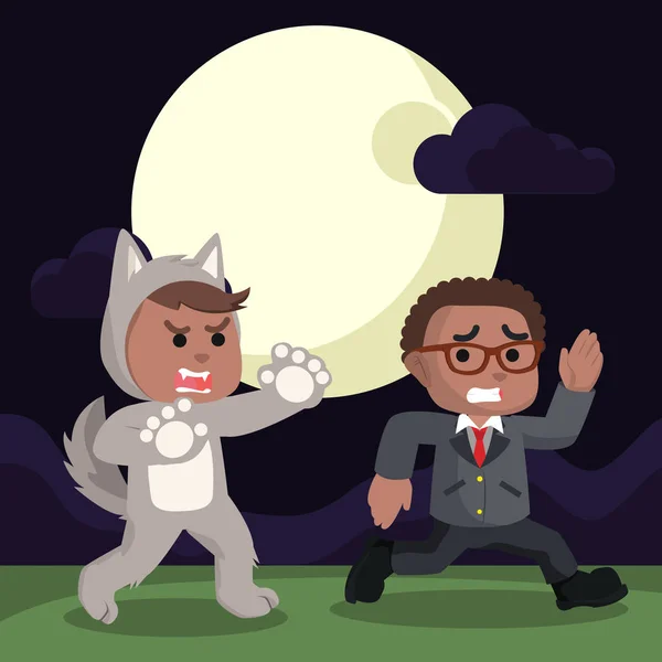 Muchacho de pánico — Vector de stock © funwayillustration #54809845