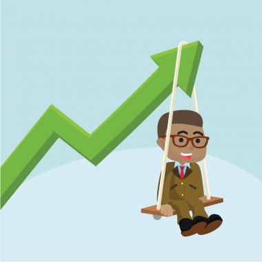 Afrika işadamı kadar yükselen grafiği ile