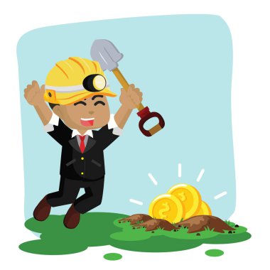 Afrika işadamı altın kazma bulundu