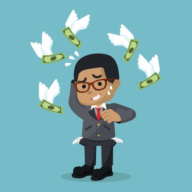 Afrika işadamı cebinde paran var değil