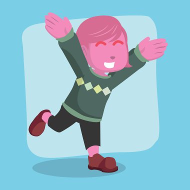 Neşeli modern güzellik pembe Prenses