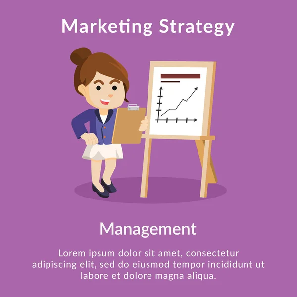 Marketing Strategy Management Business Description — Stock Vector