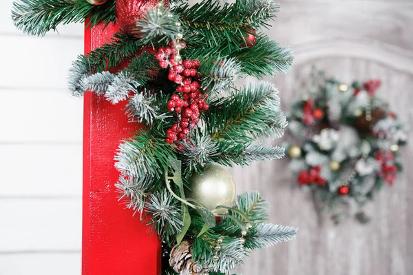 Decorações de Natal no interior — Fotografia de Stock