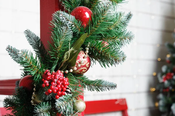 Kerstversiering in het interieur — Stockfoto