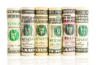 Amerikan Doları banknot, bir satır alır
