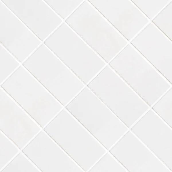 Mosaico mattonelle romboidale bianco — Foto Stock