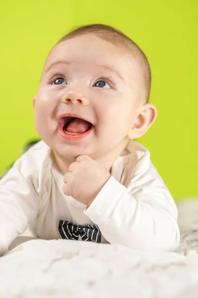 Adorable smiling happy baby — Stock Photo, Image