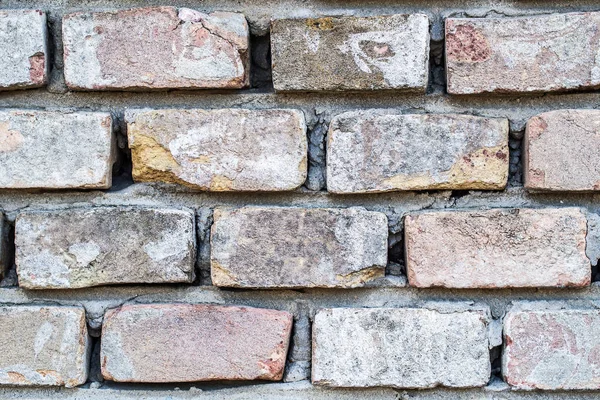 Oude rode bakstenen gevel — Stockfoto