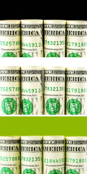 American dollar rows — Stock Photo, Image