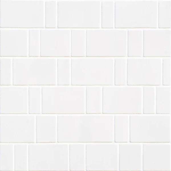 Modern white bricks mosaic — Stock Photo, Image