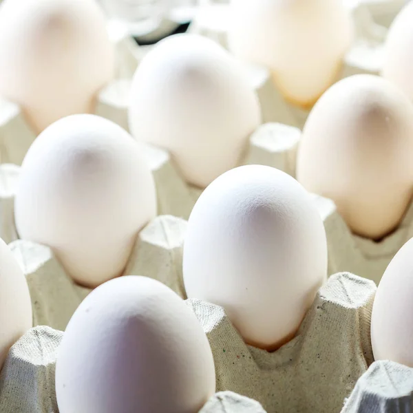 Eggs in carton package — Stock Photo, Image