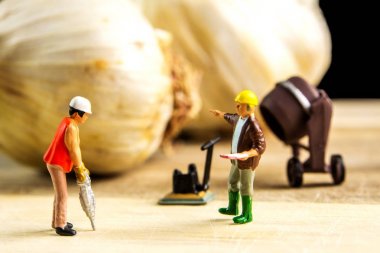 En iyi sarımsak mümkün kılmak için zor ekip çalışması