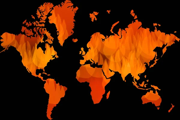Globale opwarming van de aarde, wereldwijd probleem — Stockfoto