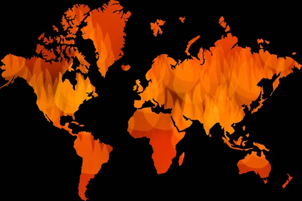 Riscaldamento globale, problema mondiale — Foto Stock