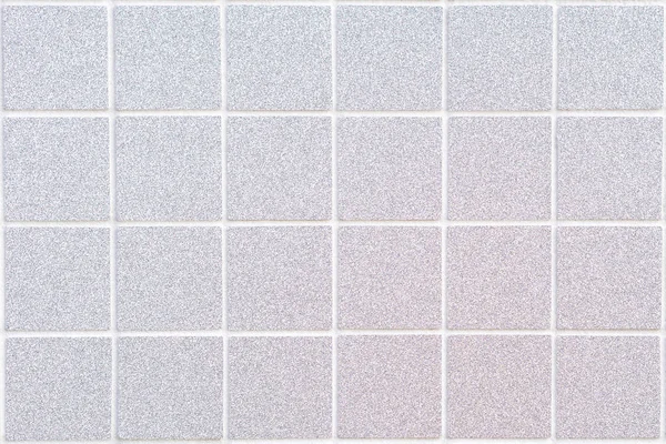 Серебряная керамическая плитка с 24 квадратами в прямоугольной форме с белой начинкой — стоковое фото